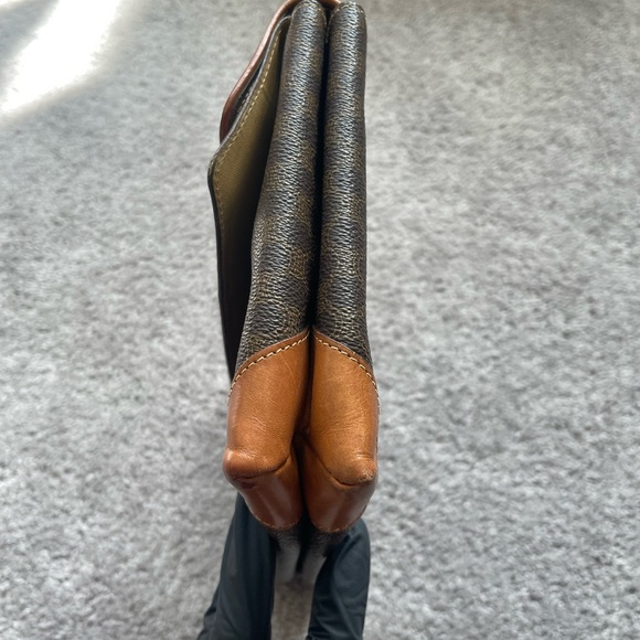 Vintage Celine brown Macadam print double clutch - Picture 3 of 10